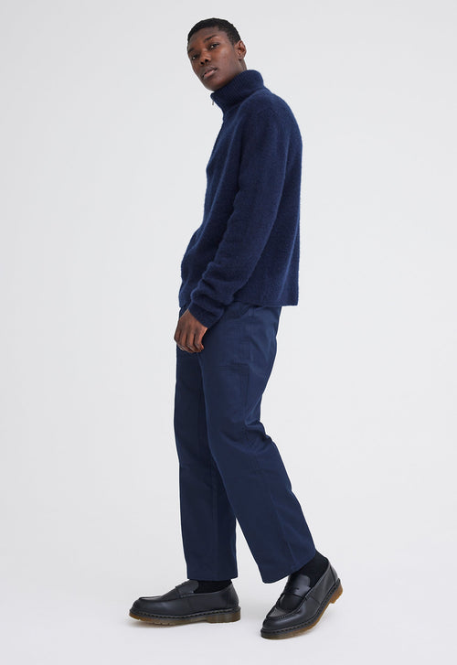 Jac+Jack Floss Wool Cashmere Sweater - Navy